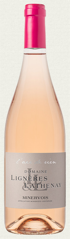 Rosé Minervois - L'air de rien, AOC domaine Lignères et Lathenay
